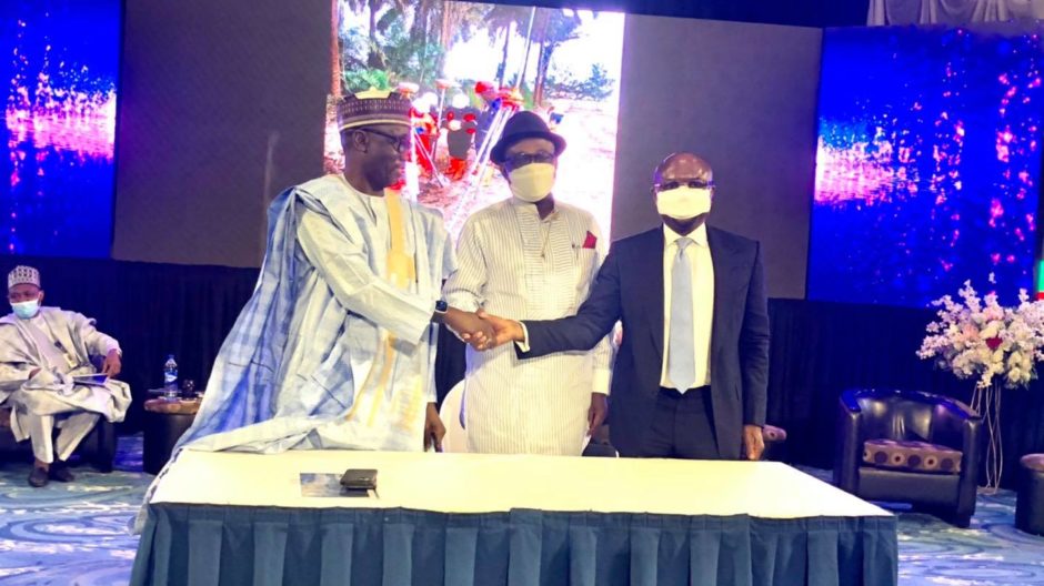 Signing ceremony for the Brass methanol plant, involving NNPC, NCDMB and DSV Engineering